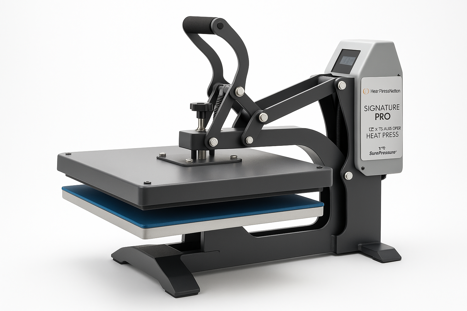 Heat Press Nation Signature PRO 15" x 15" Auto-Open Heat Press with SurePressure right side view 