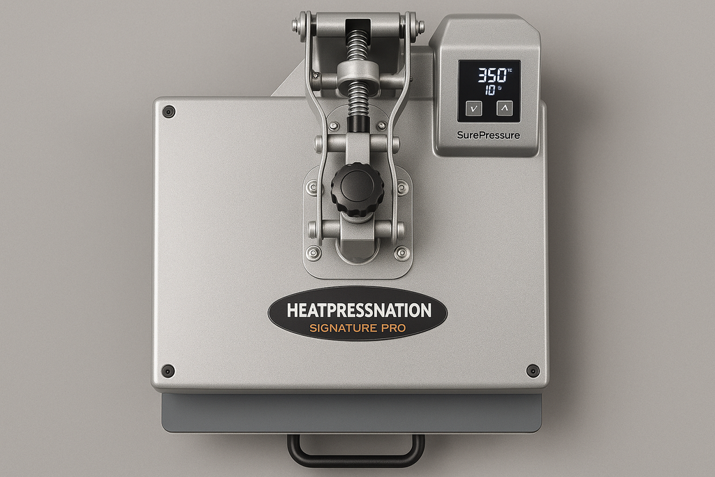 Heat Press Nation Signature PRO 15" x 15" Auto-Open Heat Press with SurePressure top view