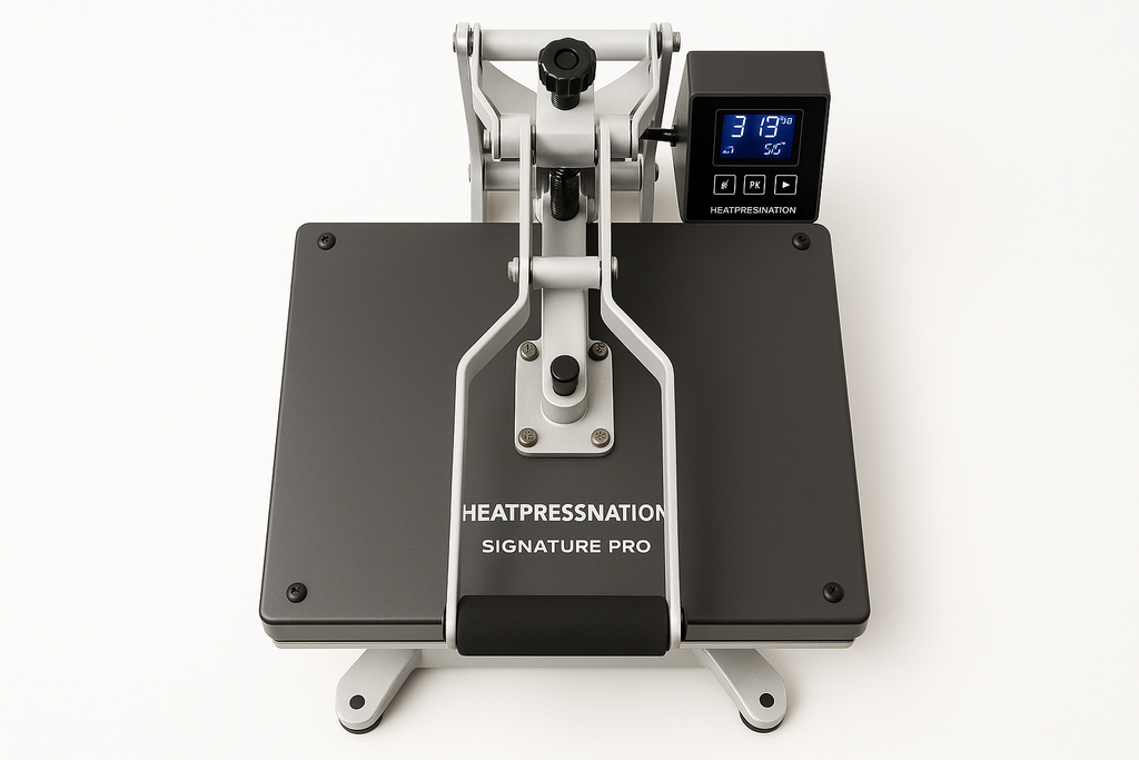 Heat Press Nation Signature PRO 16" x 20" Auto-Open Heat Press with SurePressure top view