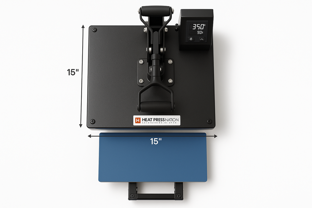 Heat Press Nation Signature Series 15" x 15" Slide Out Drawer top view