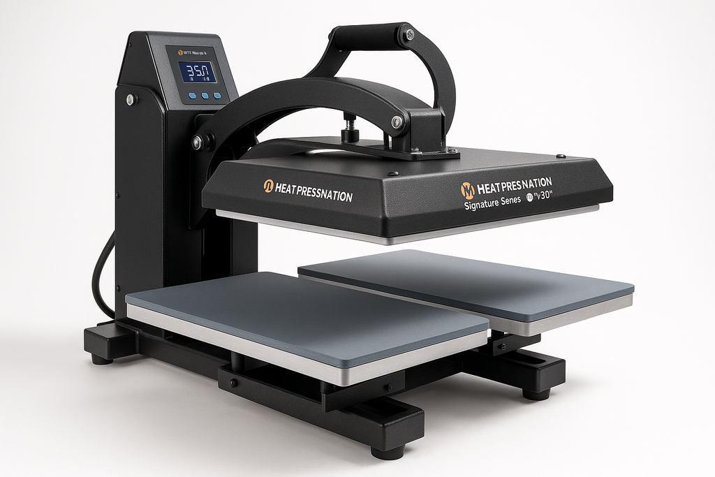 Heat Press Nation Signature Series 16 x 20 Double Station Auto-Open Heat Press right view