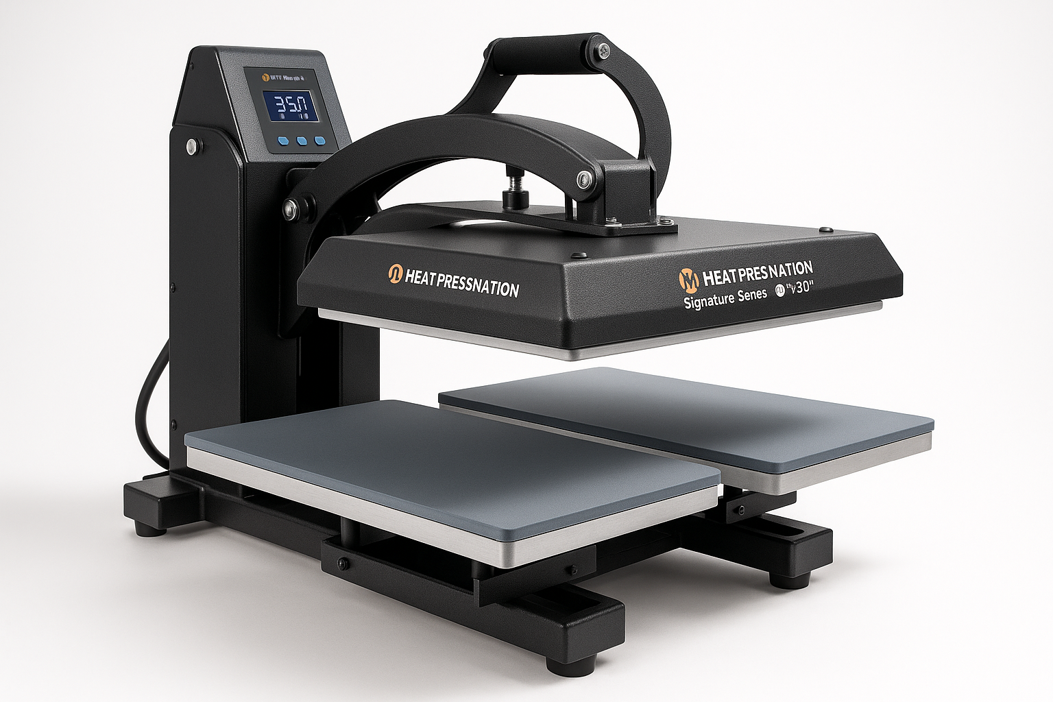 Heat Press Nation Signature Series 16 x 20 Double Station Auto-Open Heat Press right view