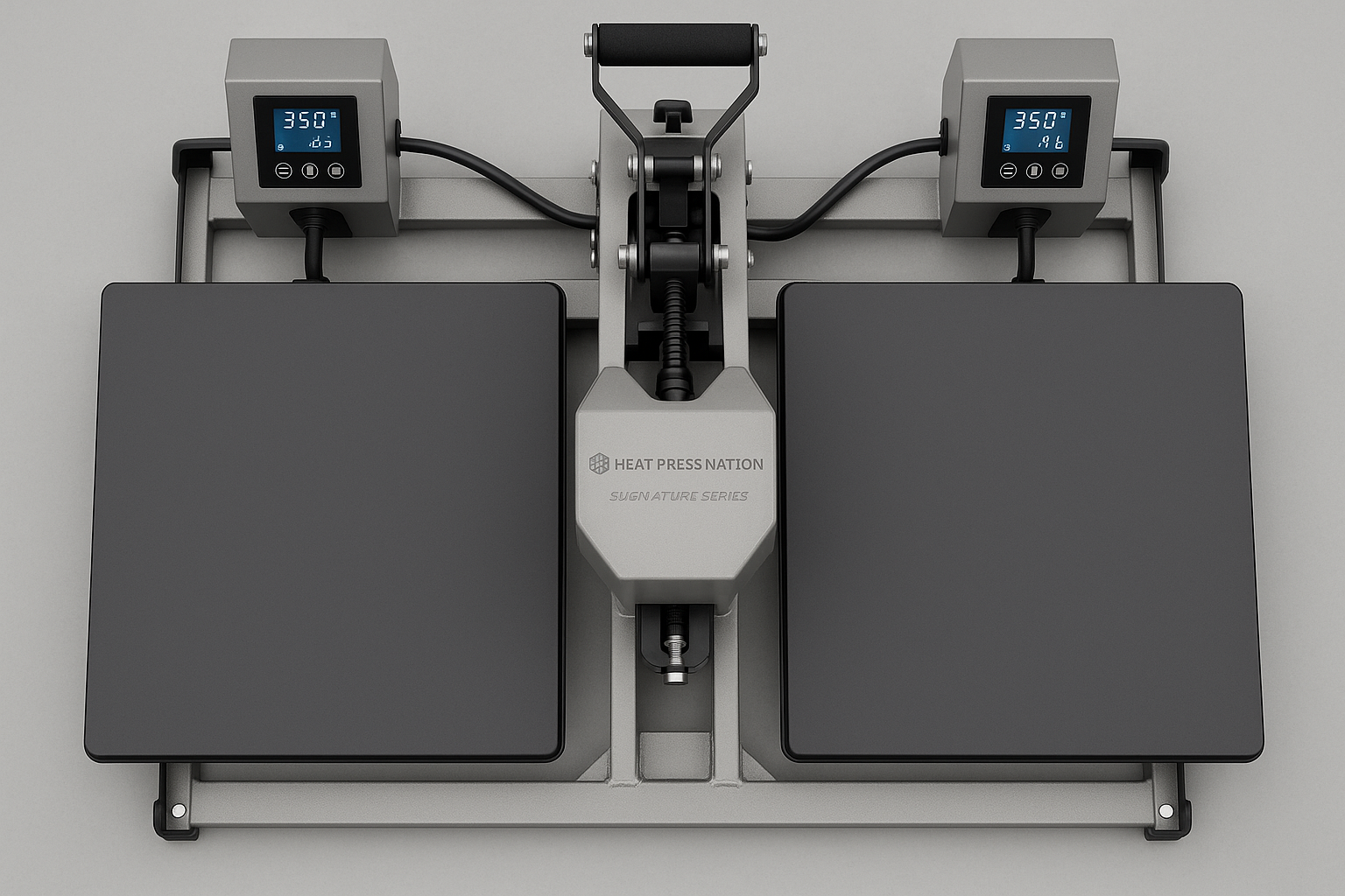 Heat Press Nation Signature Series 16 x 20 Double Station Auto-Open Heat Press top view