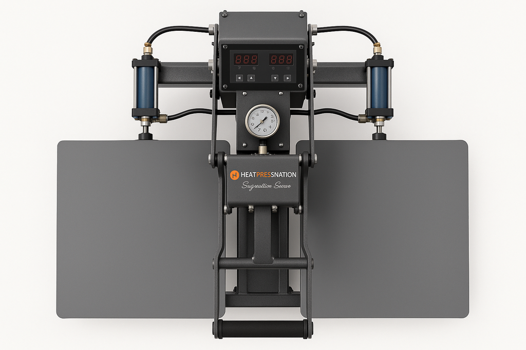 Heat Press Nation Signature Series 16" x 20" Double Station Pneumatic Heat Press top view