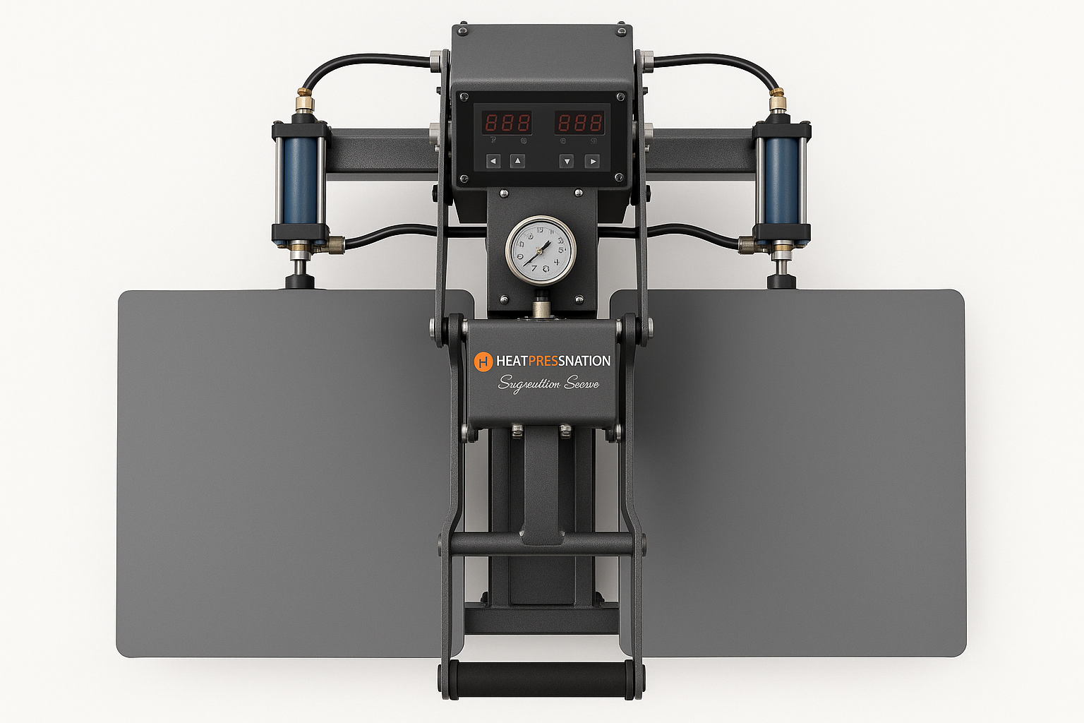 Heat Press Nation Signature Series 16" x 20" Double Station Pneumatic Heat Press top view