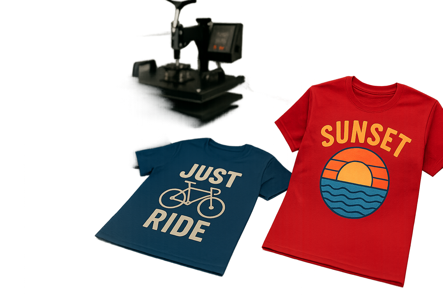 Left half faded hero slider image for t-shirt printing theme