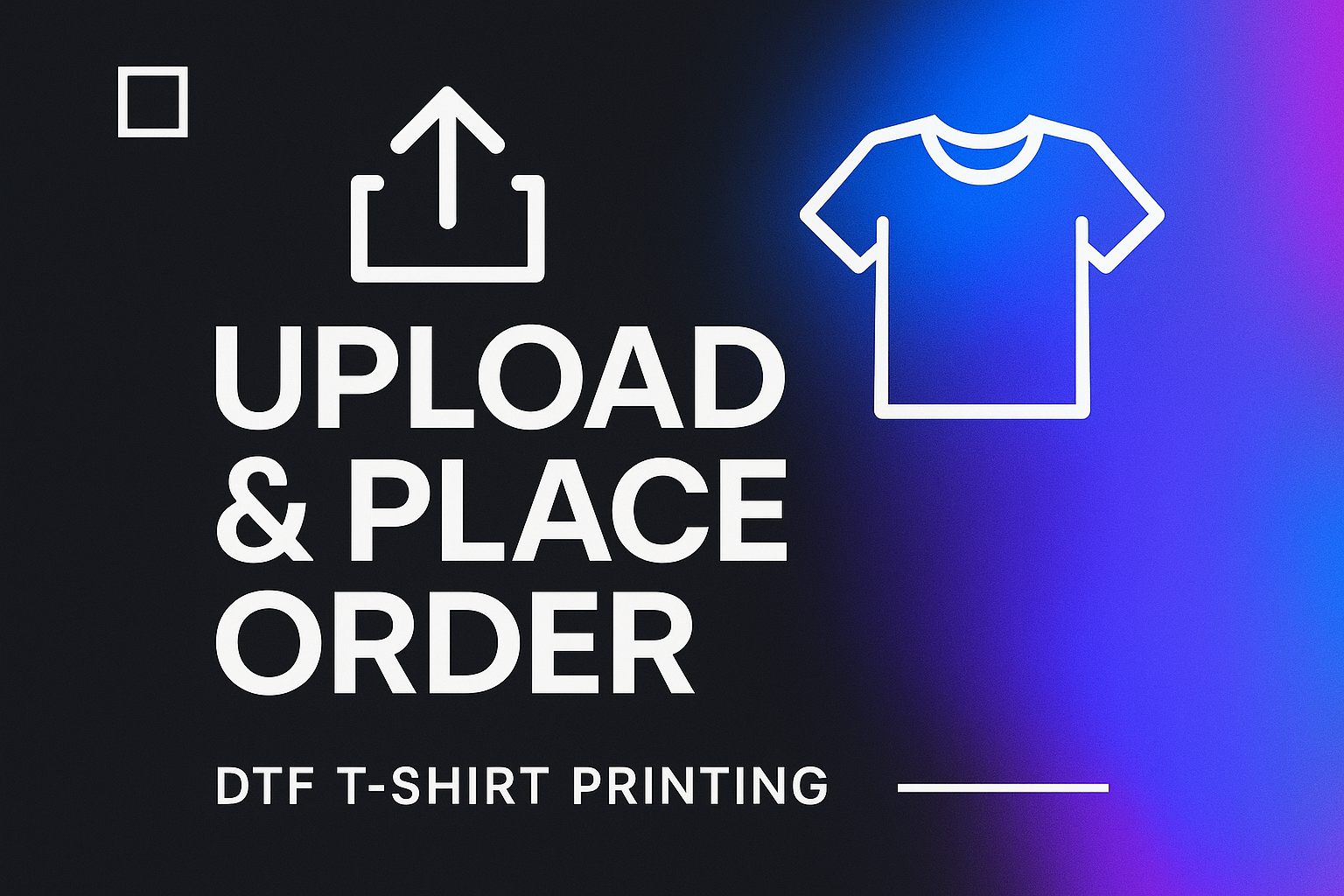 Upload & Place Order morden professional image for tshirt printing dtf 